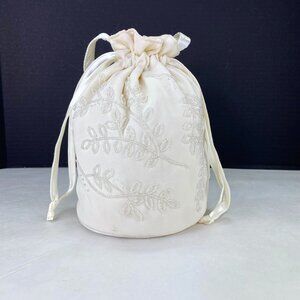 Seed Bead Cinch Draw String Wedding Money Bag Bath and Body Works